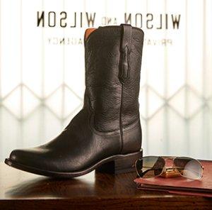 black ariat western boot